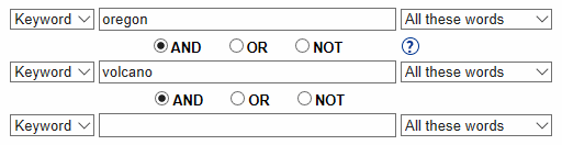 Online Catalog Boolean Example