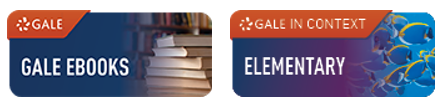 Logos for the Gale Ebooks and Gale In Context: Elementary databases