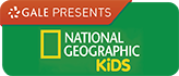 This green and yellow icon represents Gale's National Geographic Kids database.